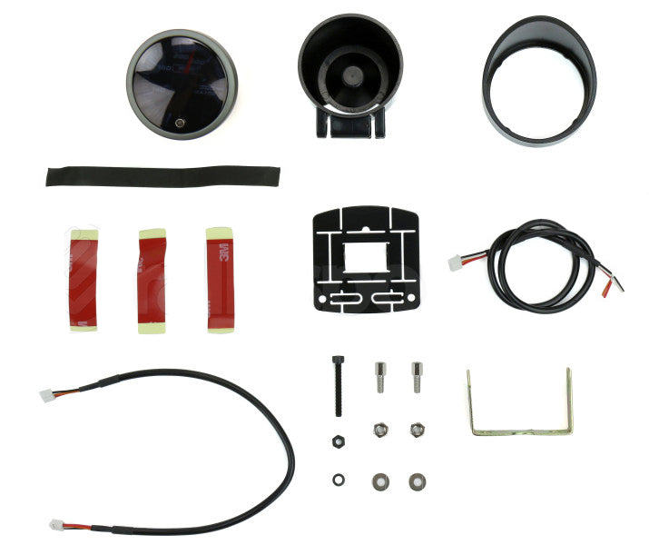 Medidor de voltios eléctrico JDM Prosport de 2-1/16"