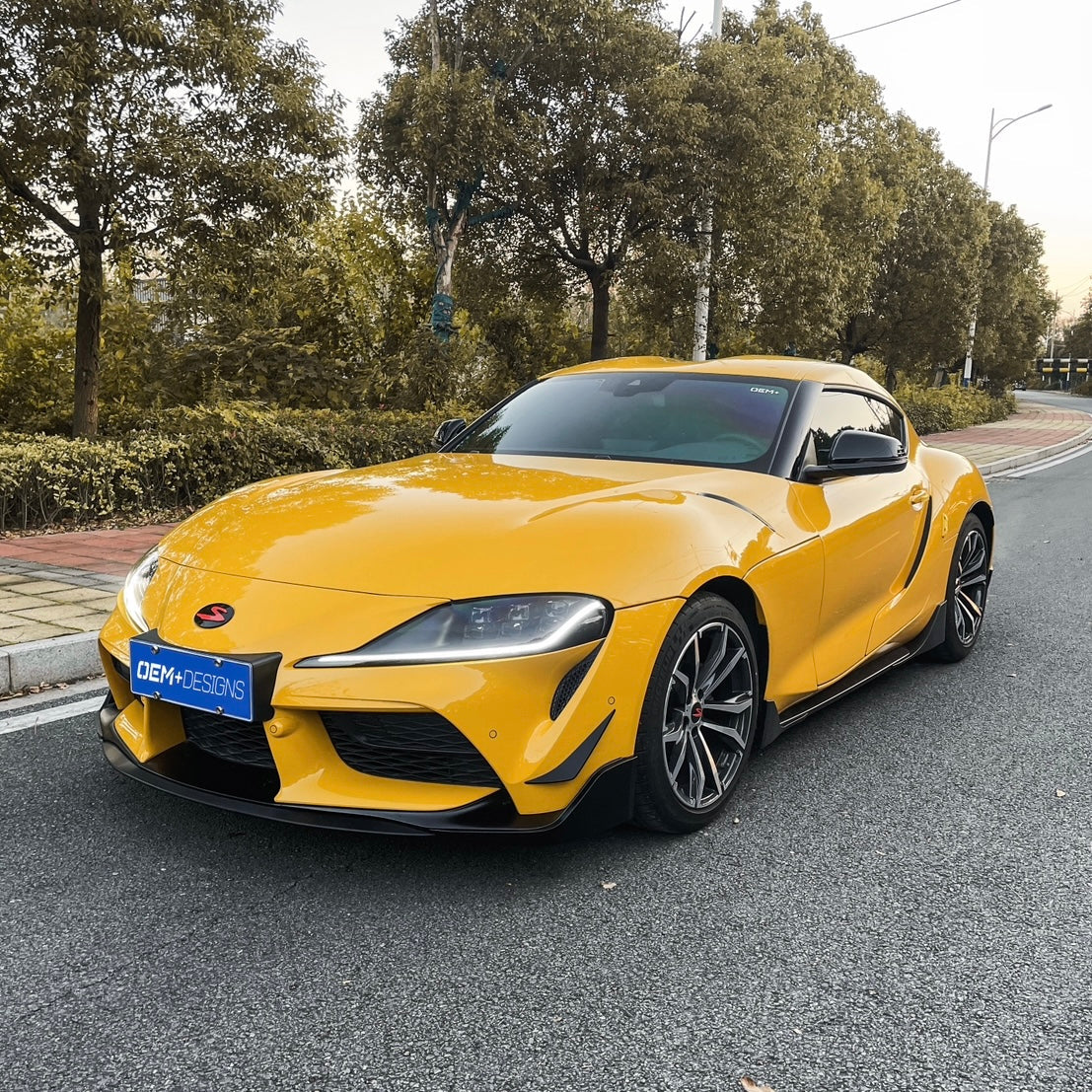 OEM+ Designs Front Splitter for GR Supra (A90/91) (OEMPD-A90-FS-SB)