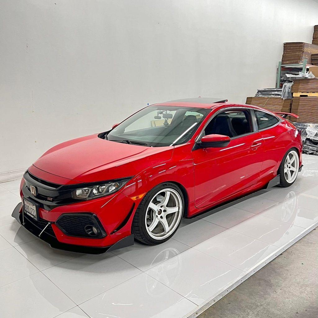 Aeroflow Dynamics Splitter V2 (2017-2021 Honda Civic Hatchback, Si Coupe, Si Sedan)