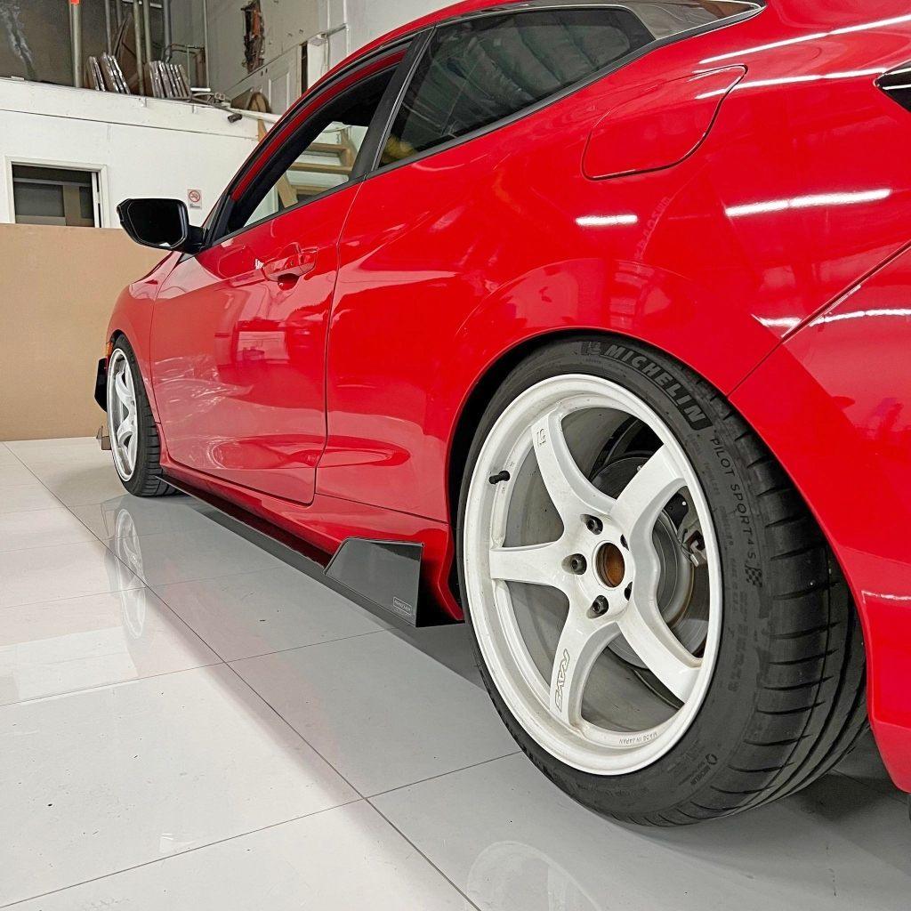 Aeroflow Dynamics Side Skirt Extension V4 (2016-2021 Honda Civic Coupe)