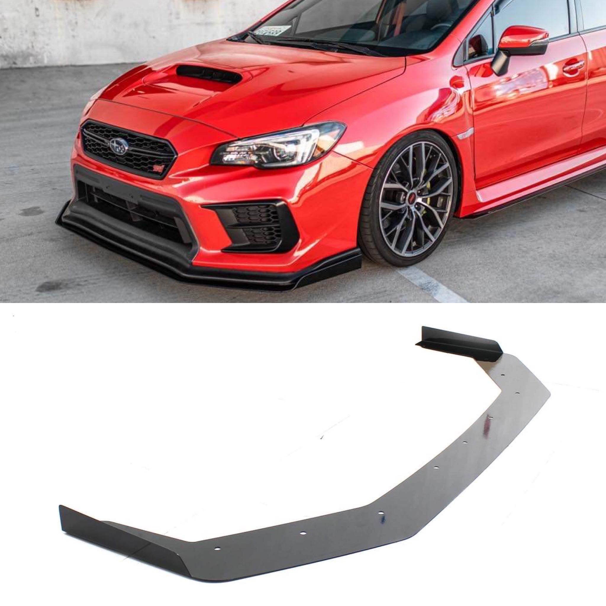 thumbnail image 2 of Gloss Black Front Bumper Lip Splitter – Universal Fit For Many Cars (4-Piece Kit) 2 of 5