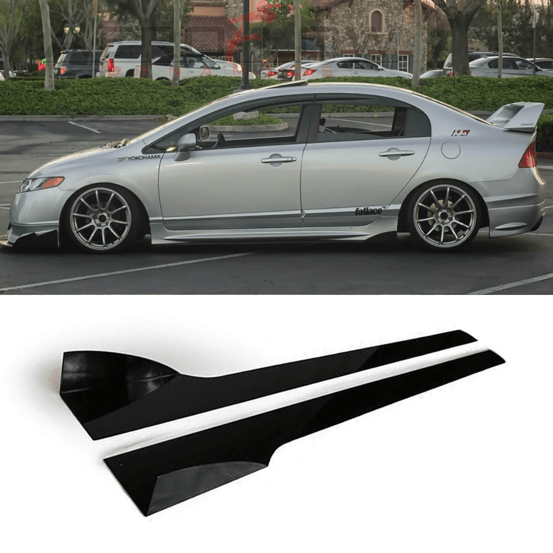 Aeroflow Dynamics Side Skirt Extension V2 (2006-2011 Honda Civic Sedan)