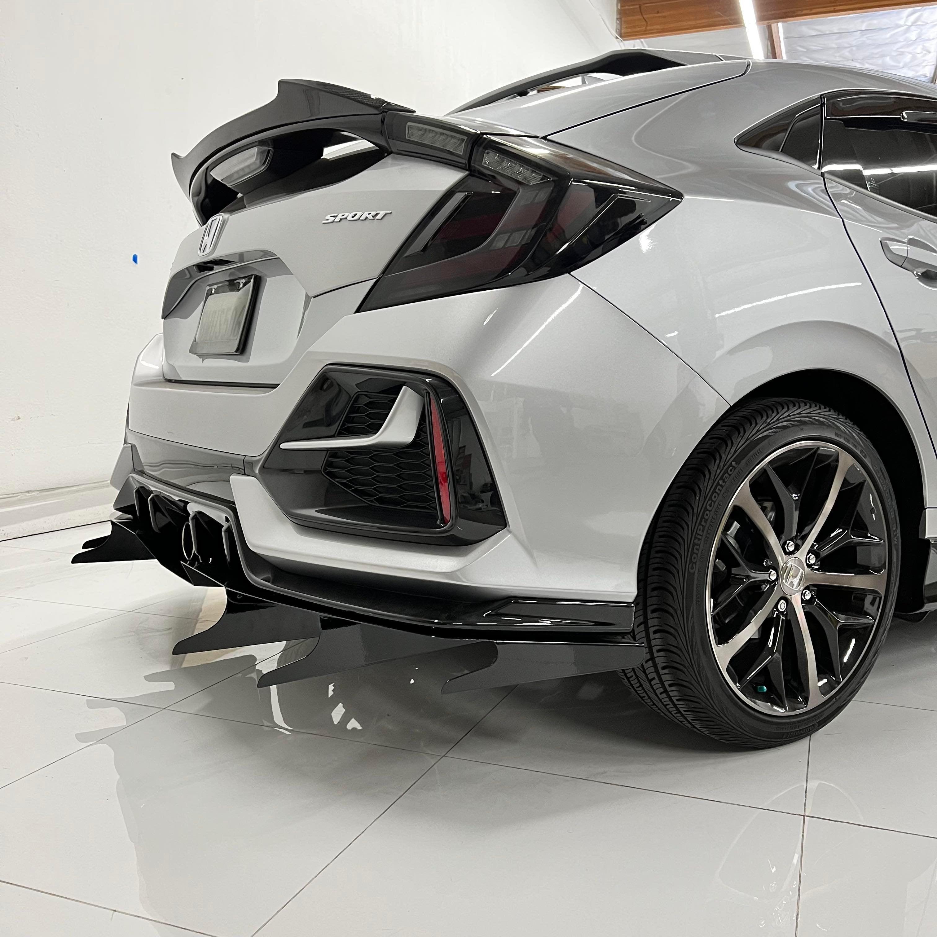 Aeroflow Dynamics Rear Diffuser V5 (2020-2021 Honda Civic Hatch, Sport, Sport Touring)