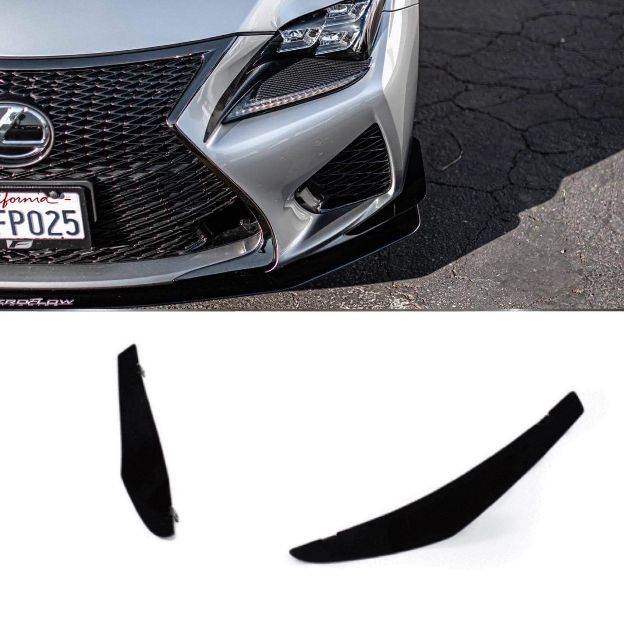 Dinámica de flujo de aire para Lexus RCF 2015-2019, canards delanteros V1