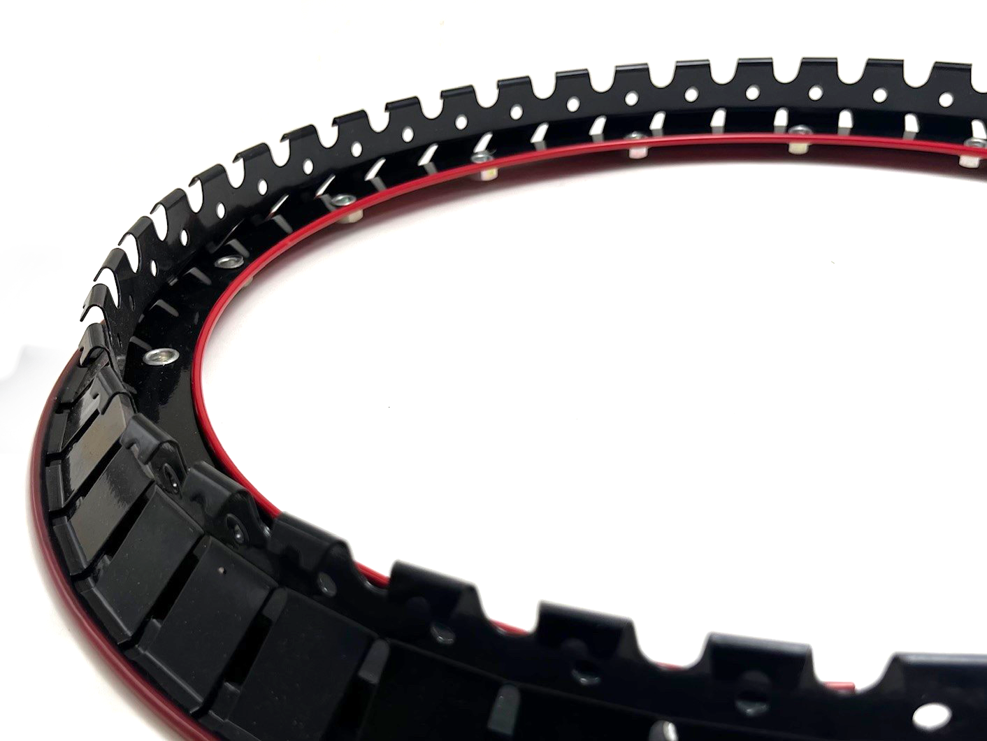 Anillos de tapacubos Prosport con bloqueo de talón simulado - 16" Rojo