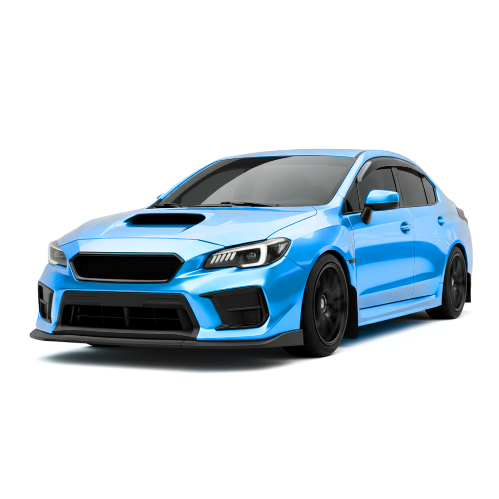 JDMuscle CS Style V2 Front Bumper Grille-Paint Matched/Gloss Black (18-21 WRX/STI)