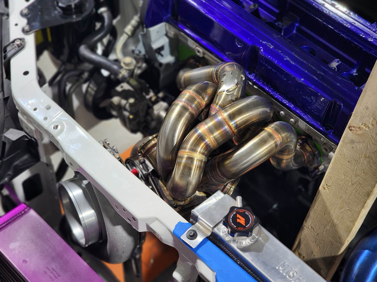 BS Fab T4 Twin Scroll Forward Facing Manifold | Mitsubishi Evo 8/9
