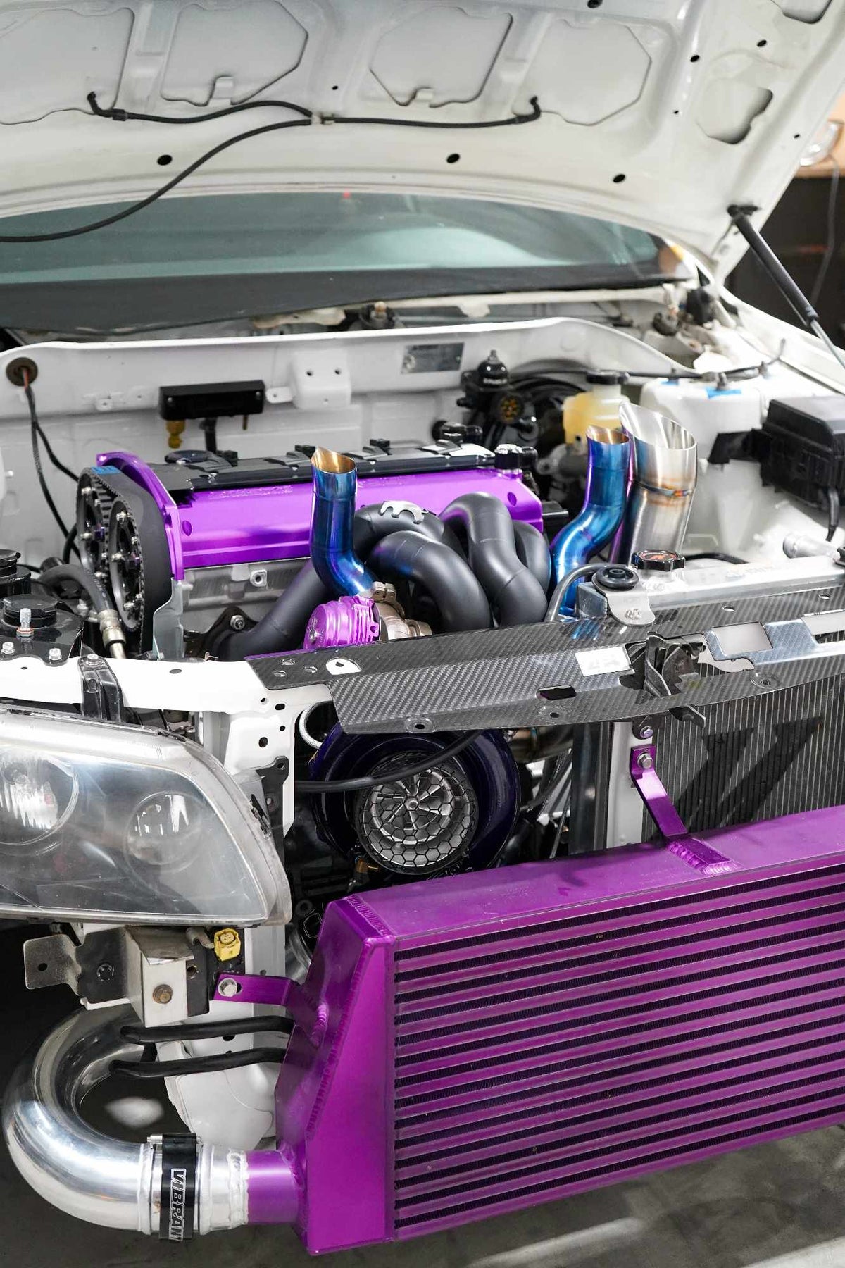 BS Fab T4 Twin Scroll Forward Facing Manifold | Mitsubishi Evo 8/9