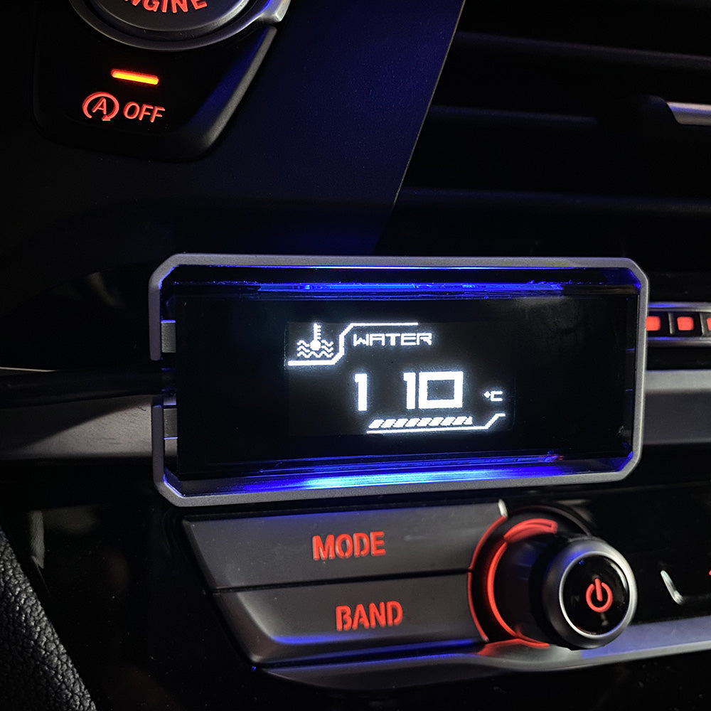 Shadow D-METER-2 Multi OBD2 Display Gauge - 8