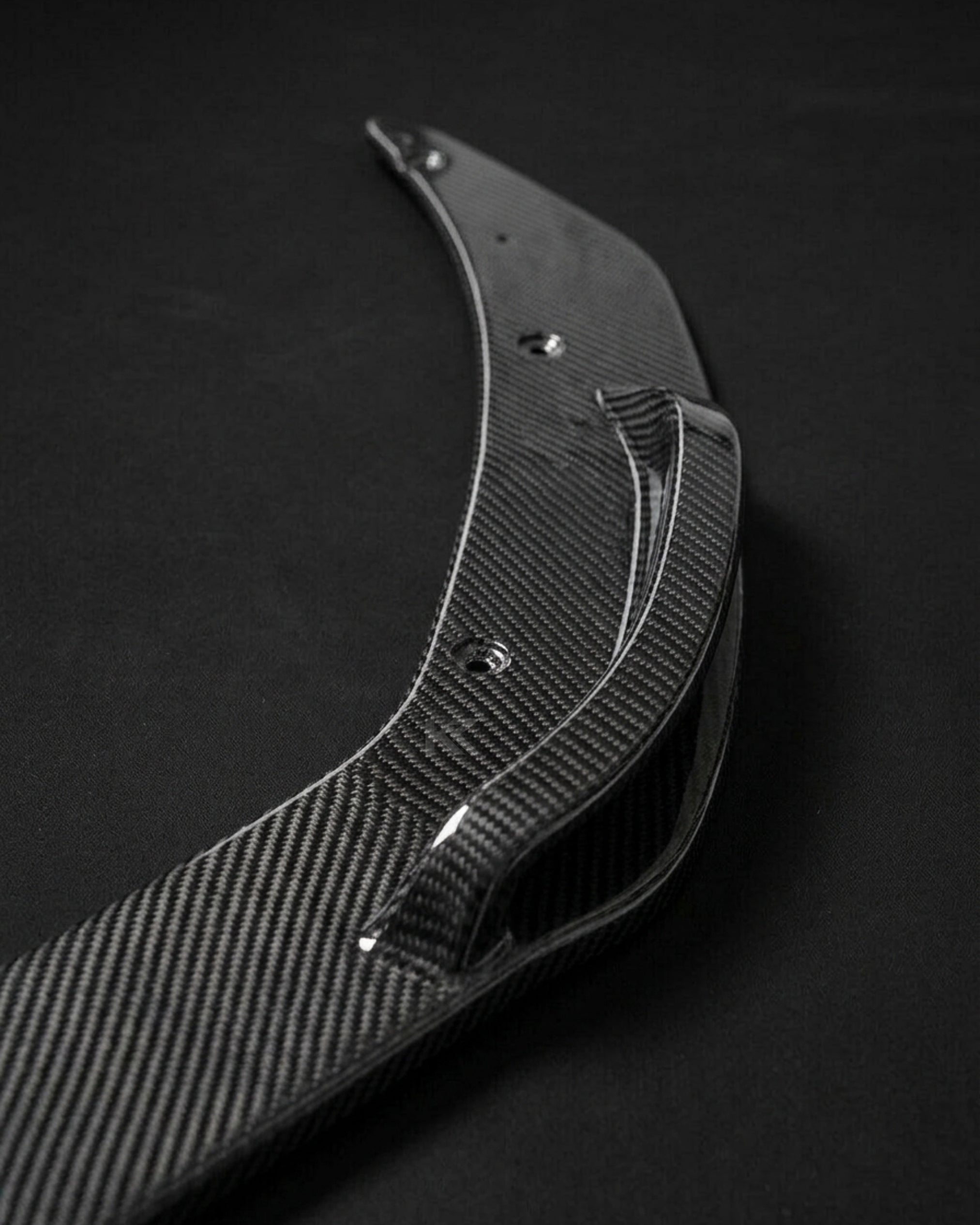 K2 Industries Audi R8 V10 Coupe 4S Gen 2 Carbon Fiber Custom-Style Front Bumper Lip Splitter Set 2016 - 2018