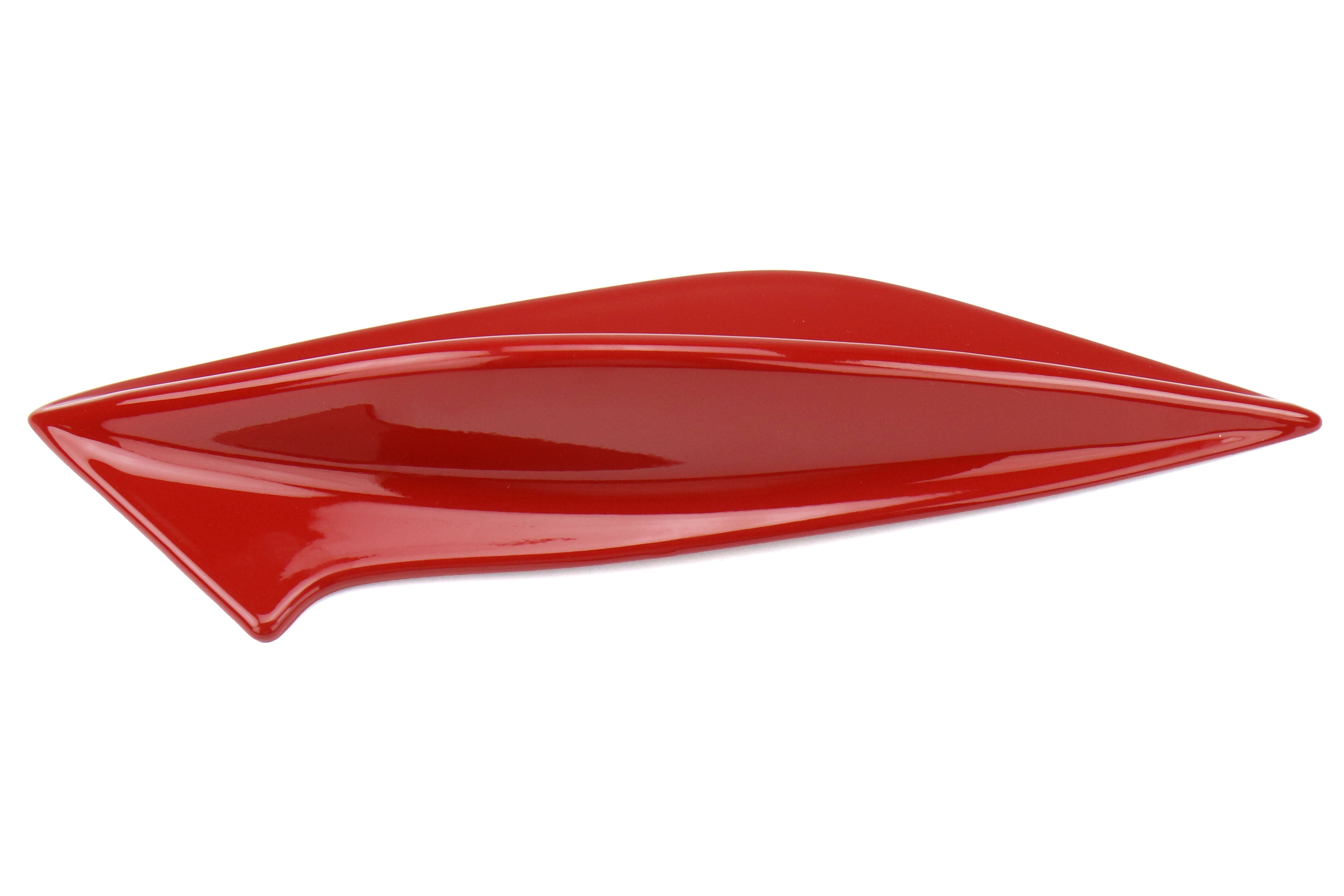 OLM STI Spoiler Side Fins - Lightning Red / Firestorm Red - 2015-2021 Subaru WRX / STI - 3