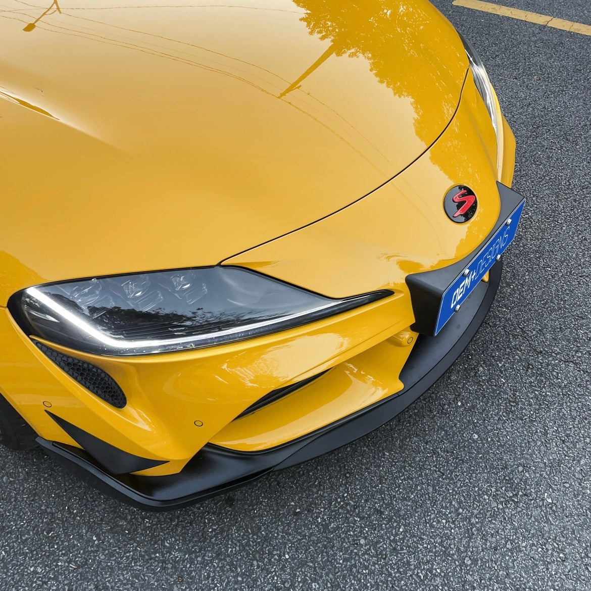 OEM+ Designs Front Splitter for GR Supra (A90/91) (OEMPD-A90-FS-SB)