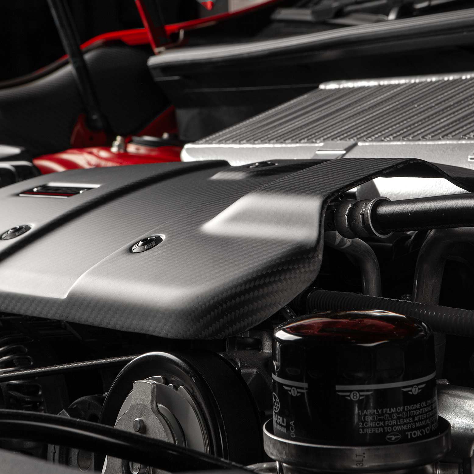 COBB 22-25 Subaru Redline Matte Carbon Fiber Engine Cover (COBB446610-RMC)
