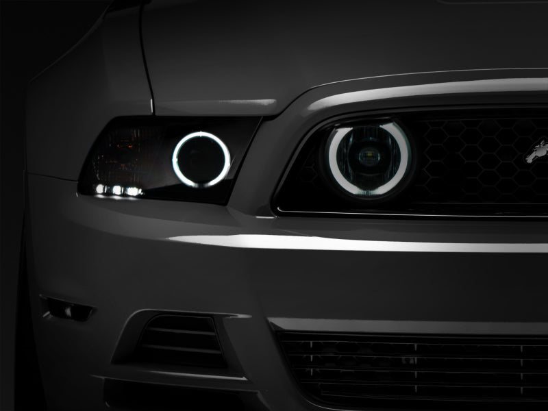 Raxiom 13-14 Ford Mustang GT CCFL Halo Fog Lights (Smoked