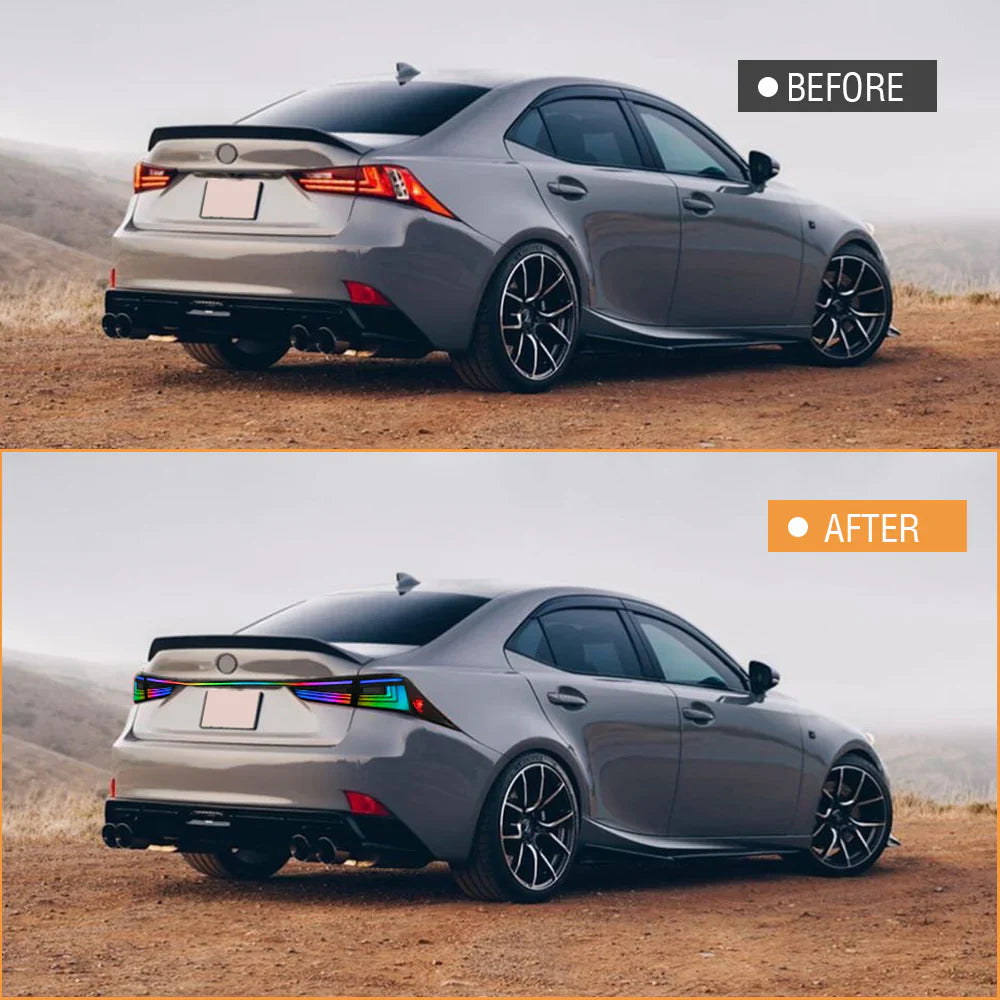 Luces traseras NTXGlow RGB (Lexus IS250, IS300, IS350, IS500, IS200t, 2014-2021)