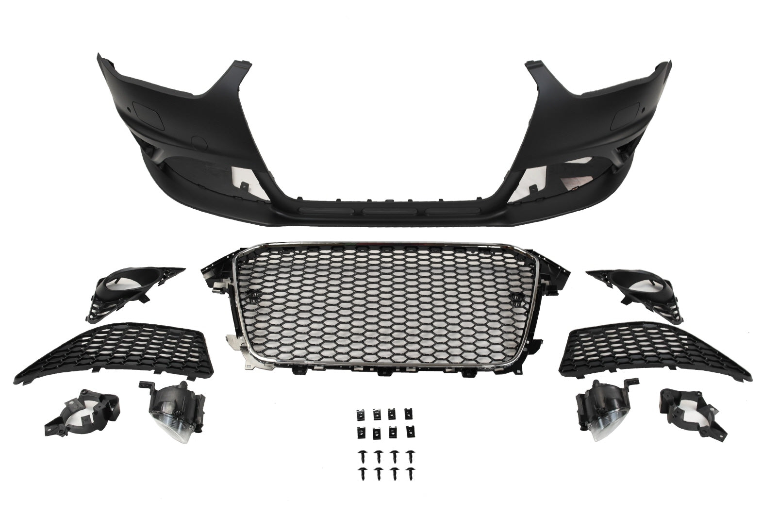 Innovative Motorsports 2013-2016 B8.5 Audi A4, RS4 Style Front Bumper W/ Chrome Grille