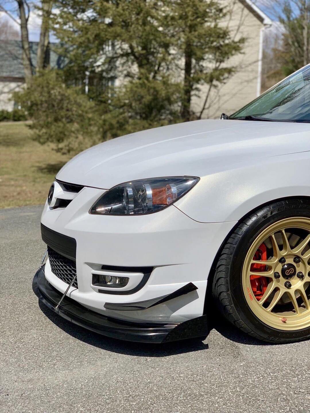 Aeroflow Dynamics Front Splitter V2 (2007-2009 Mazda Speed 3)