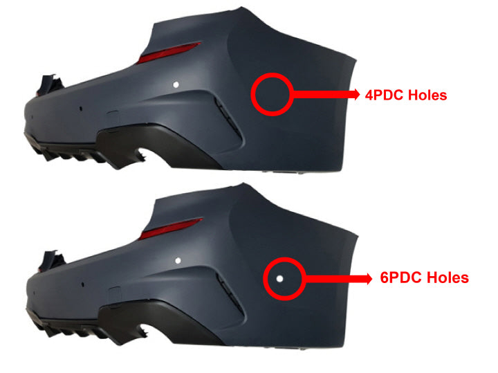 Innovative Motorsports 2019-2022 BMW PRE-LCI G20 3 Series, M-Performance Style Rear Bumper With 4 PDC