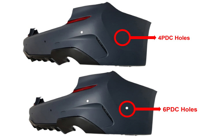 Innovative Motorsports 2019-2022 BMW PRE-LCI G20 3 Series, M-Performance Style Rear Bumper With 4 PDC