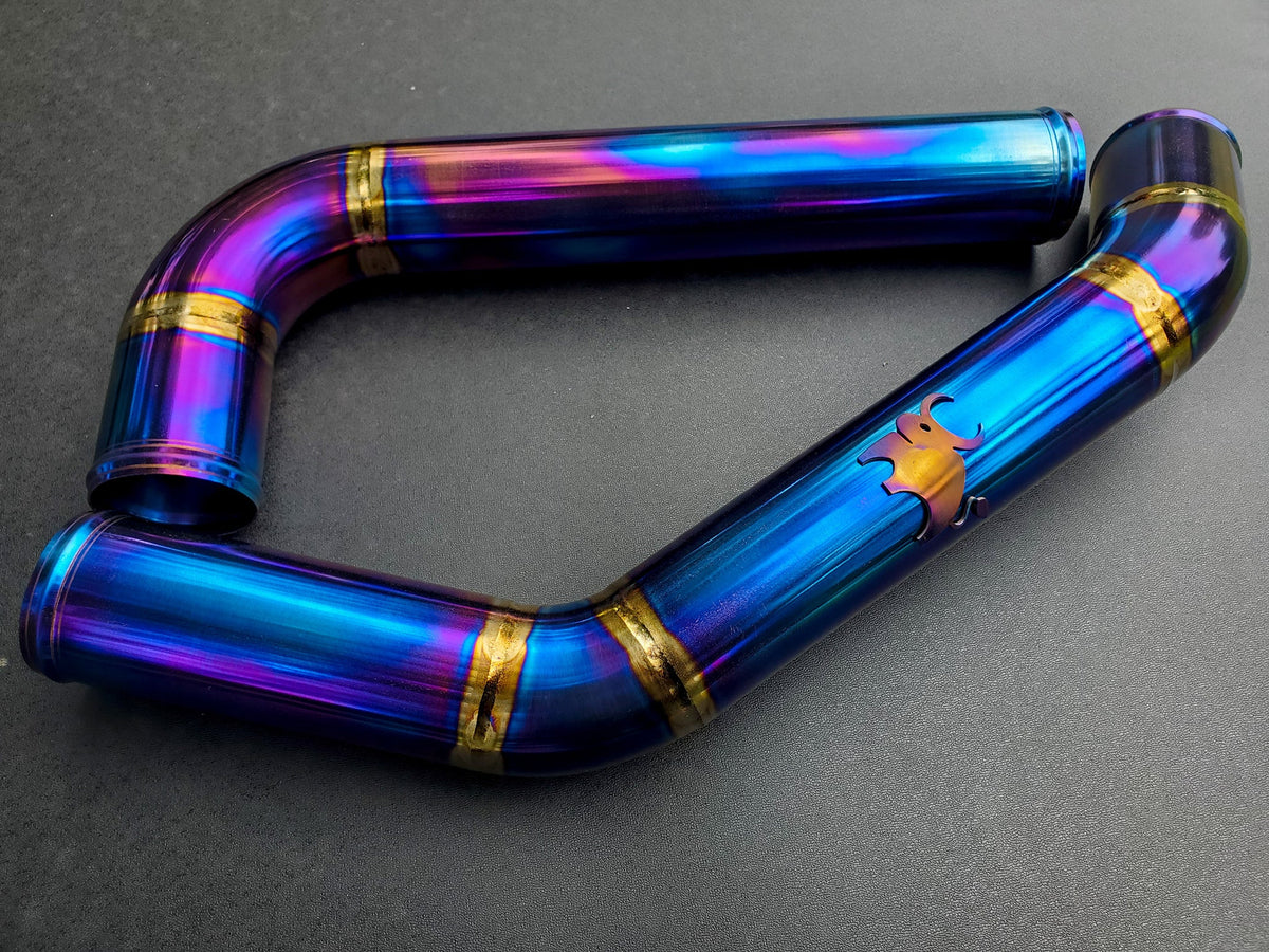 BS Fab Titanium Upper Intercooler Piping | Mitsubishi Evo X