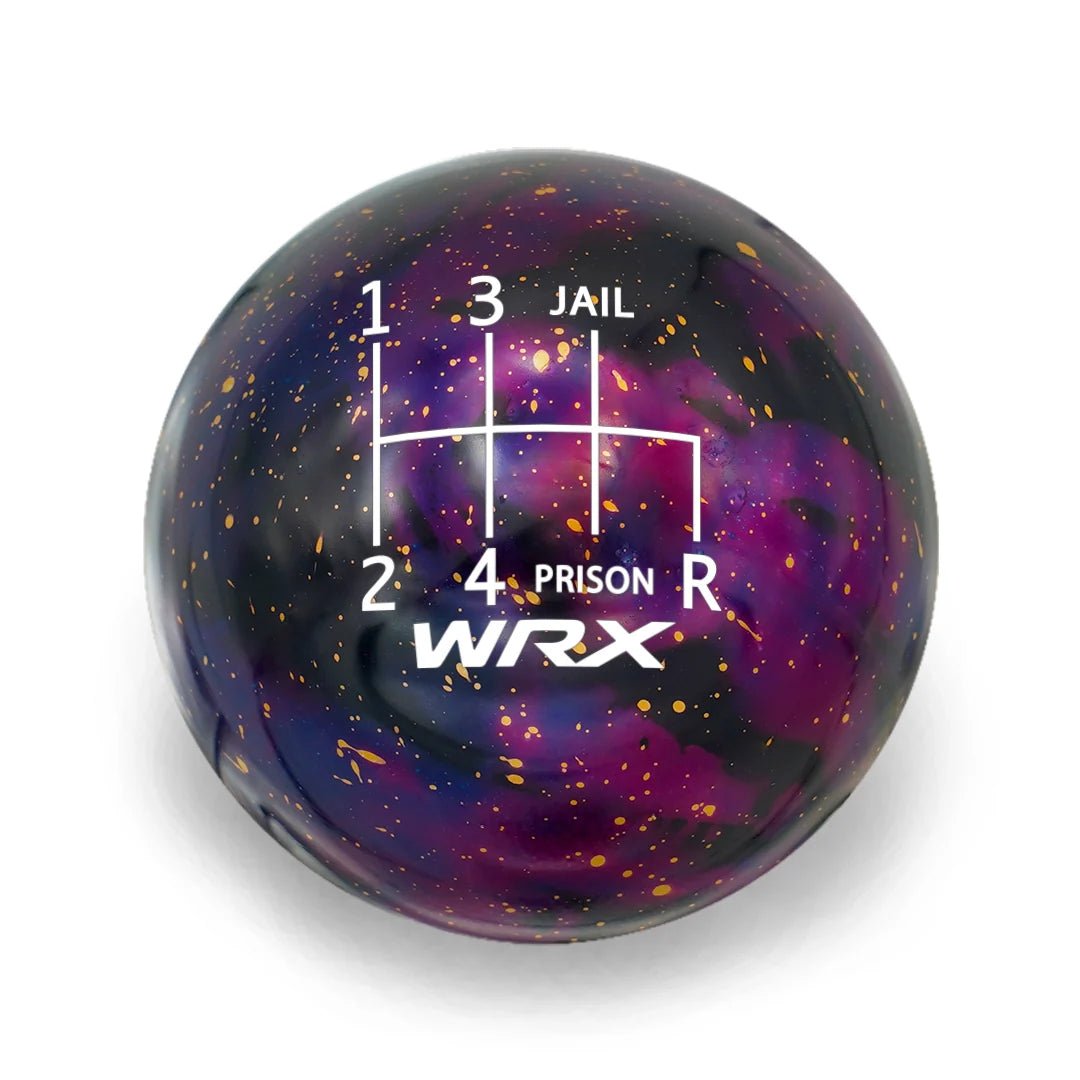 Billetworkz Cosmic Space Shift Knob - 6 Speed WRX Jail - Prison Engraving - Subaru WRX 2015 - 2025 - 8