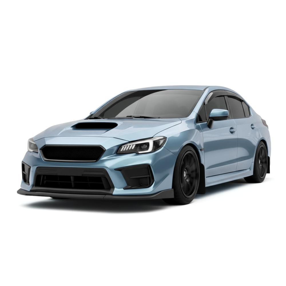 JDMuscle CS Style V2 Front Bumper Grille-Paint Matched/Gloss Black (18-21 WRX/STI)