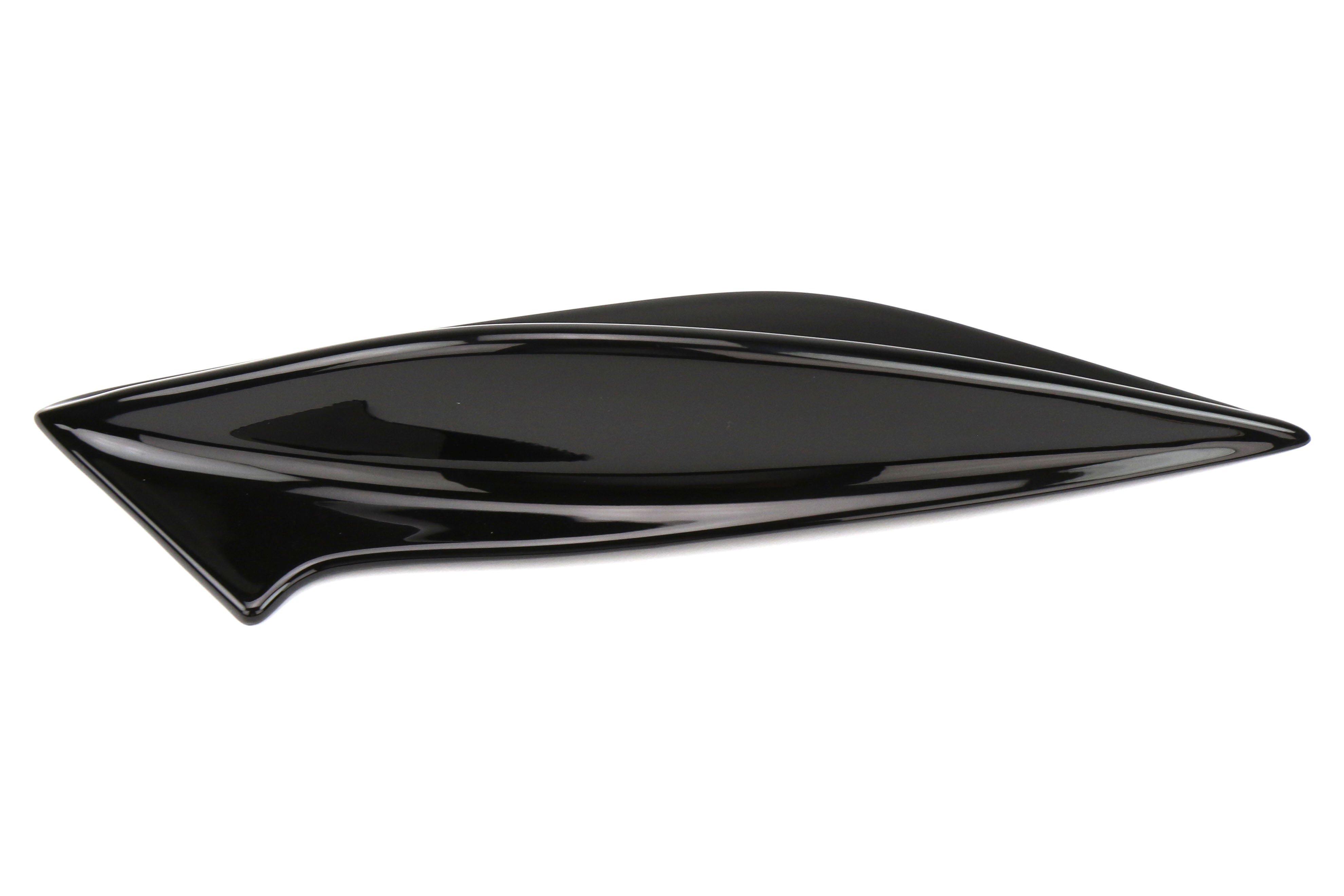 OLM STI Spoiler Side Fins - Crystal Black Silica / Raven - 2015-2021 Subaru WRX / STI - 3