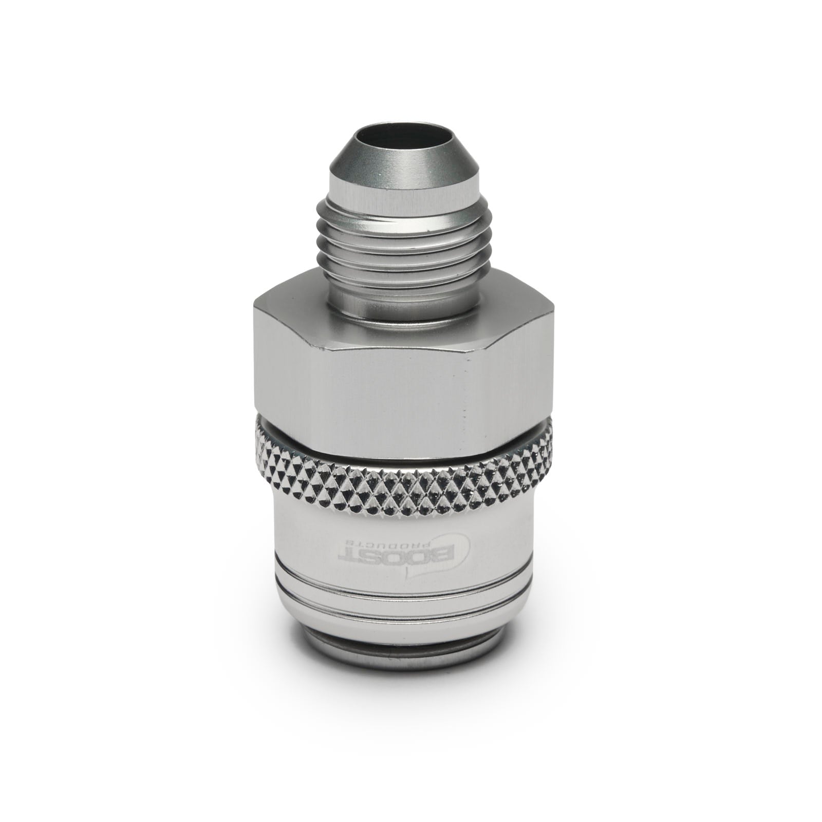 BOOST products Quick Click Female Fitting -04 An to -04 AN Male - matte silver (GA-QCFD04F-S)