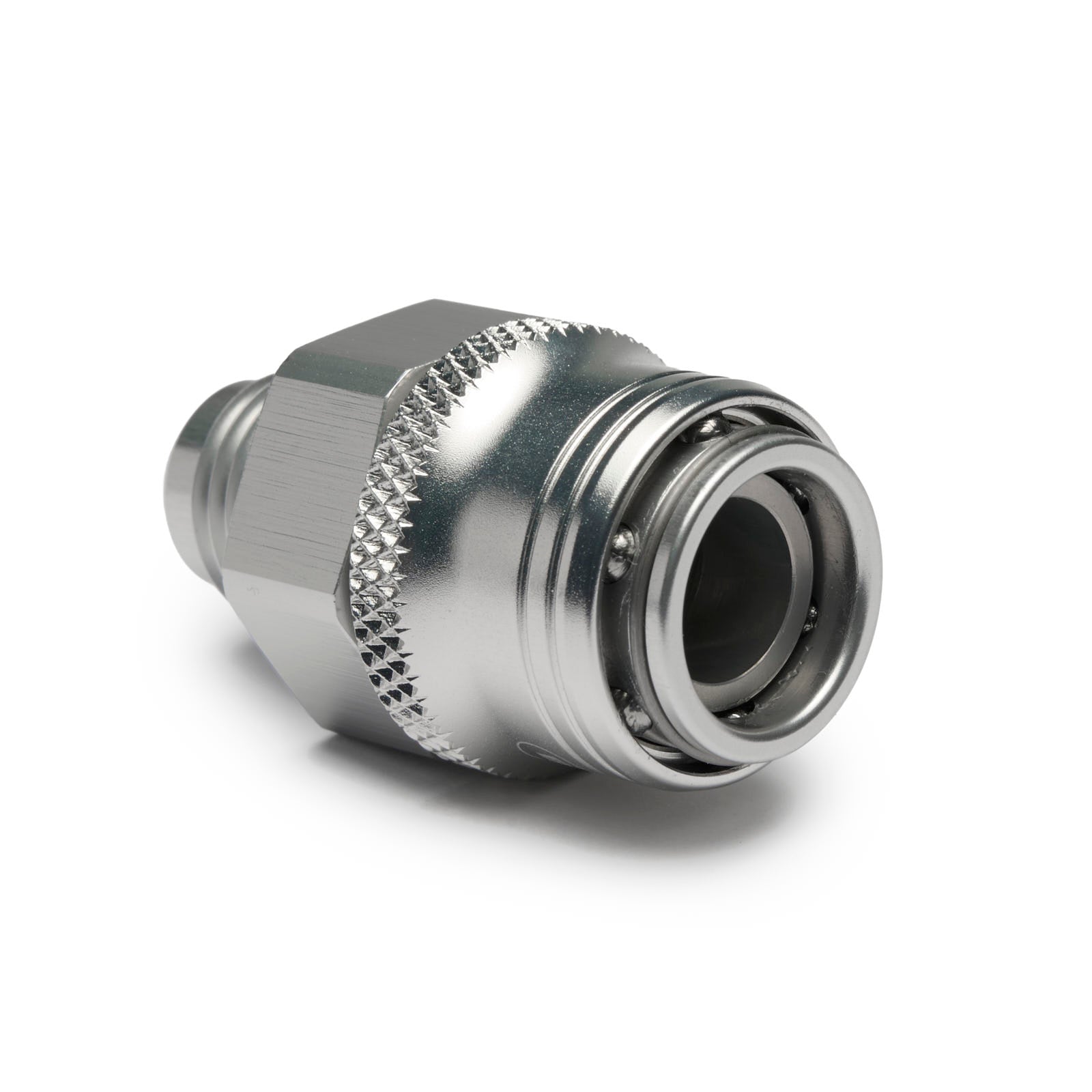 BOOST products Quick Click Female Fitting -04 An to -04 AN Male - matte silver (GA-QCFD04F-S)