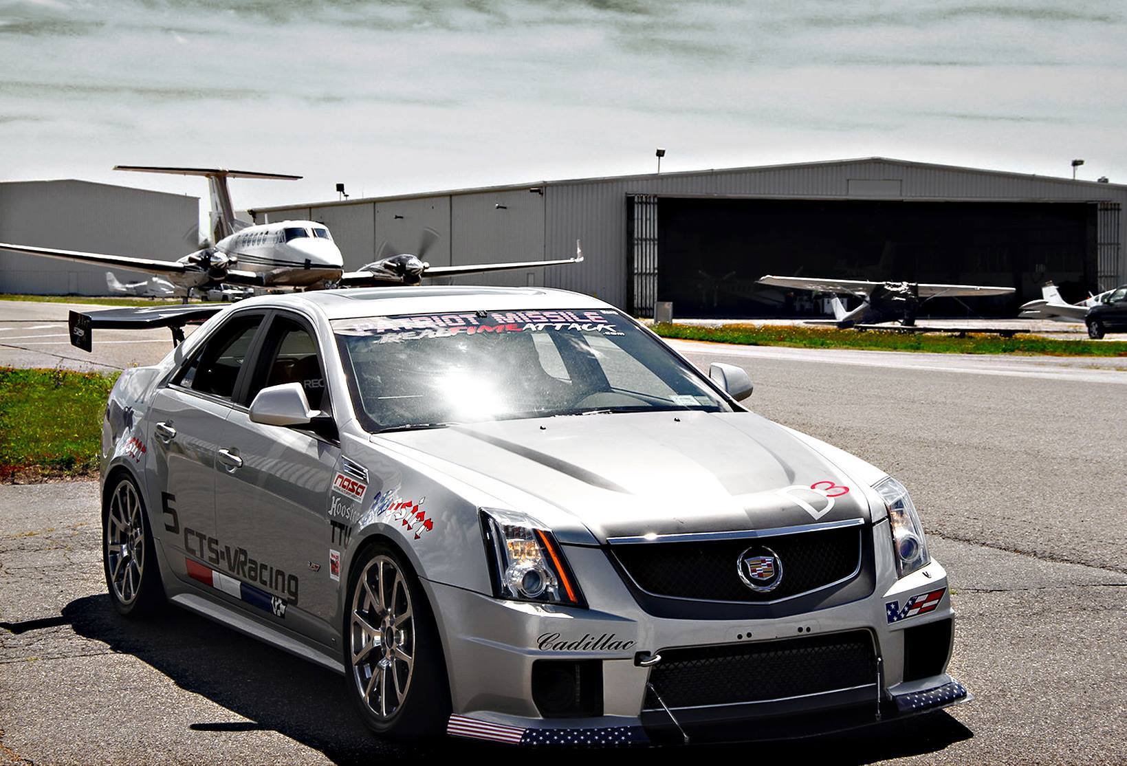 APR GTC-500 Carbon Fiber Adjustable Wing (2008-2015 Cadillac CTS-V Sedan)