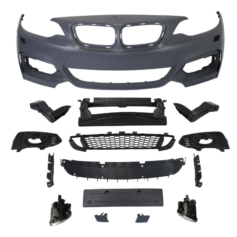 Parachoques delantero estilo MP BMW F22 2013-2019 con borde delantero de Innovative Motorsports