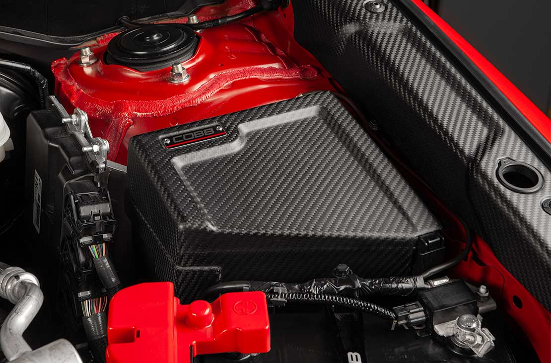 COBB 22-25 Subaru WRX Redline Matte Carbon Fiber Fuse Cover (Driver Side) (COBB846665-DRIVER-RMC)