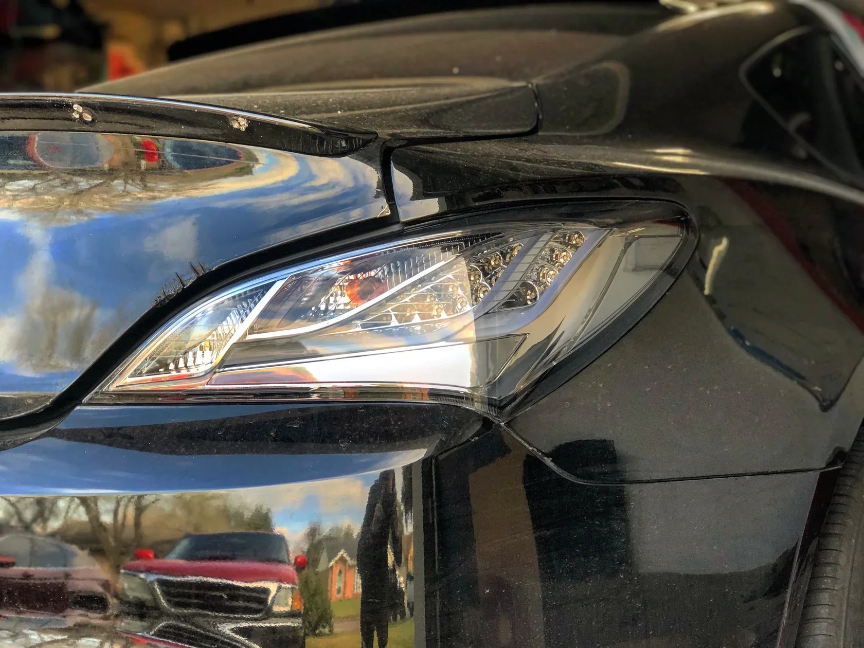 NTXGlow CLEAR eagle eye tail lights (10-16 Hyundai Genesis Coupe)