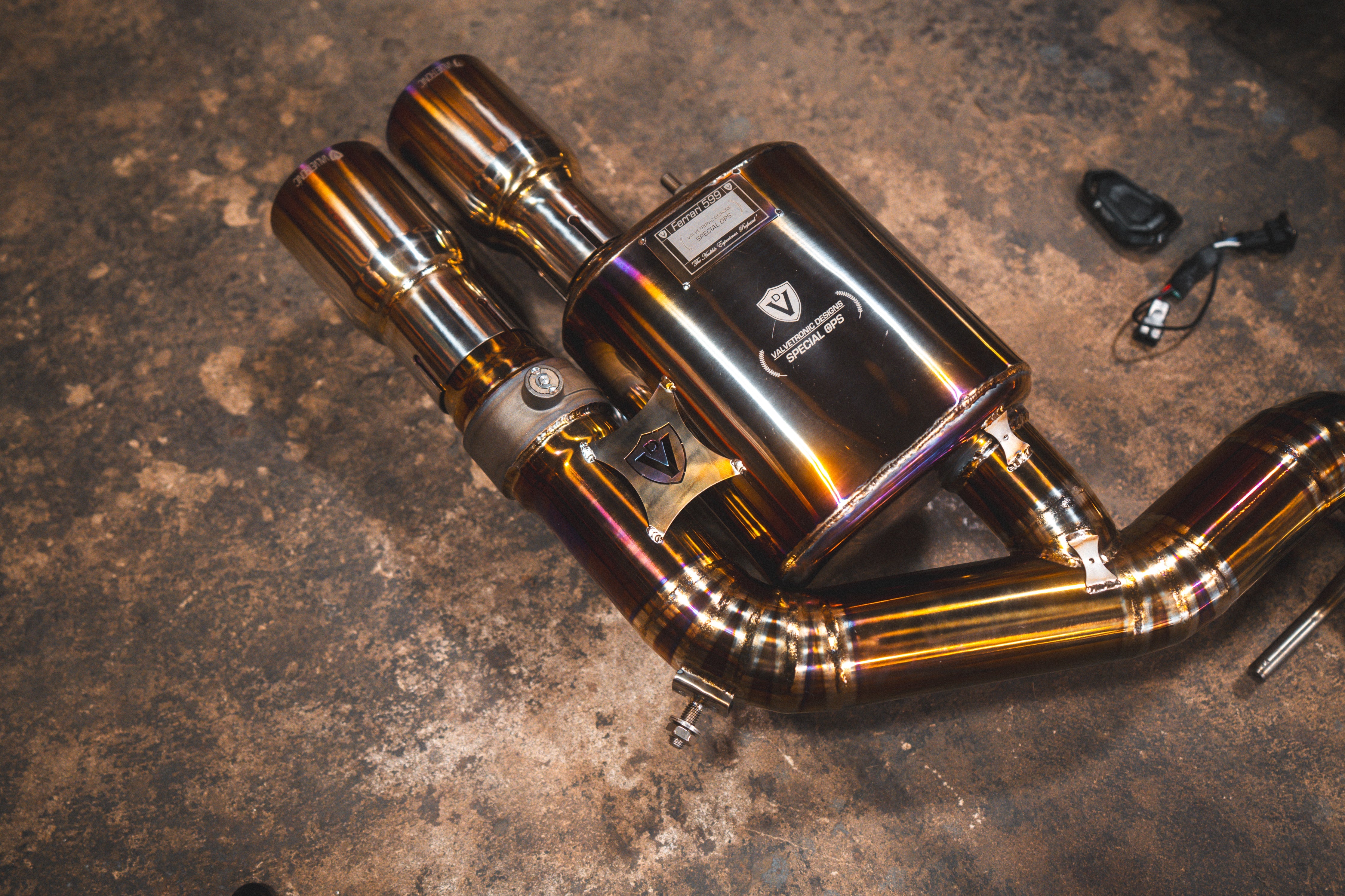 Valvetronic Ferrari 599 RACE F1 Valved Exhaust system
