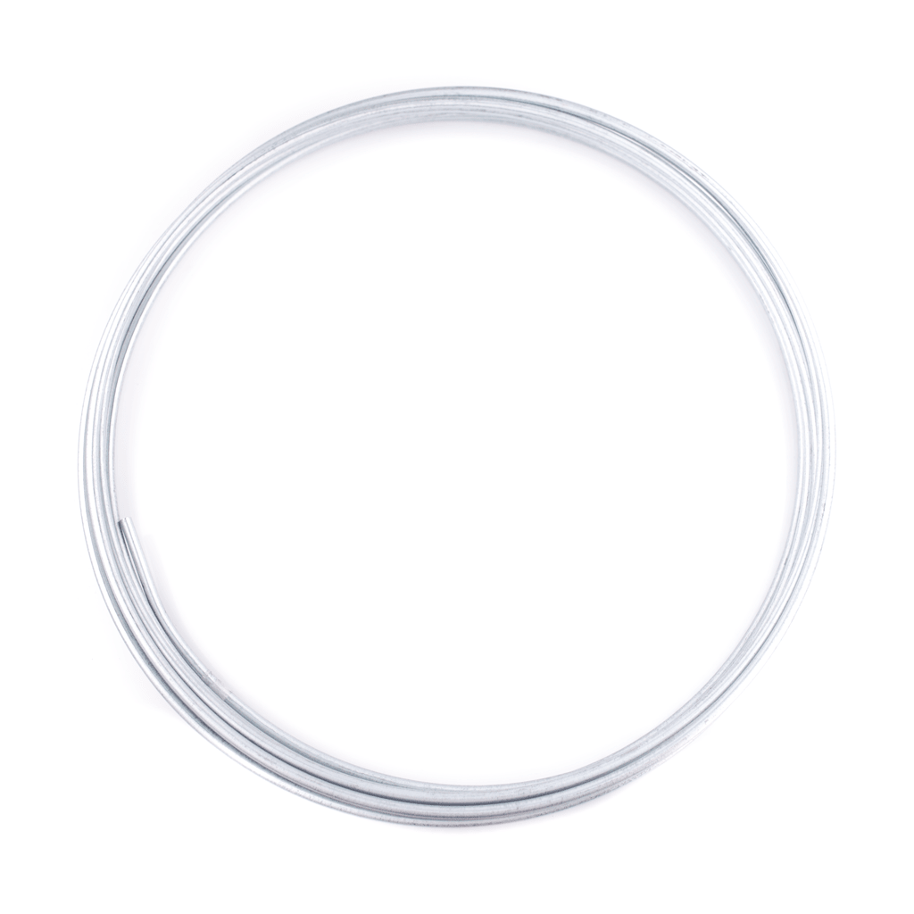 3/16" Zinc-plated Steel Hard Line - 25ft Roll