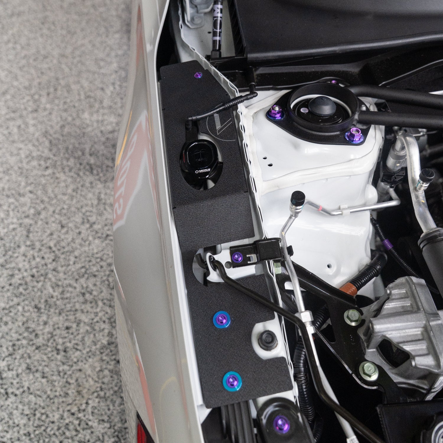 JDC Titanium Engine Bay Dress-Up Hardware Kit (2022+ Honda Civic Si 11th Gen)