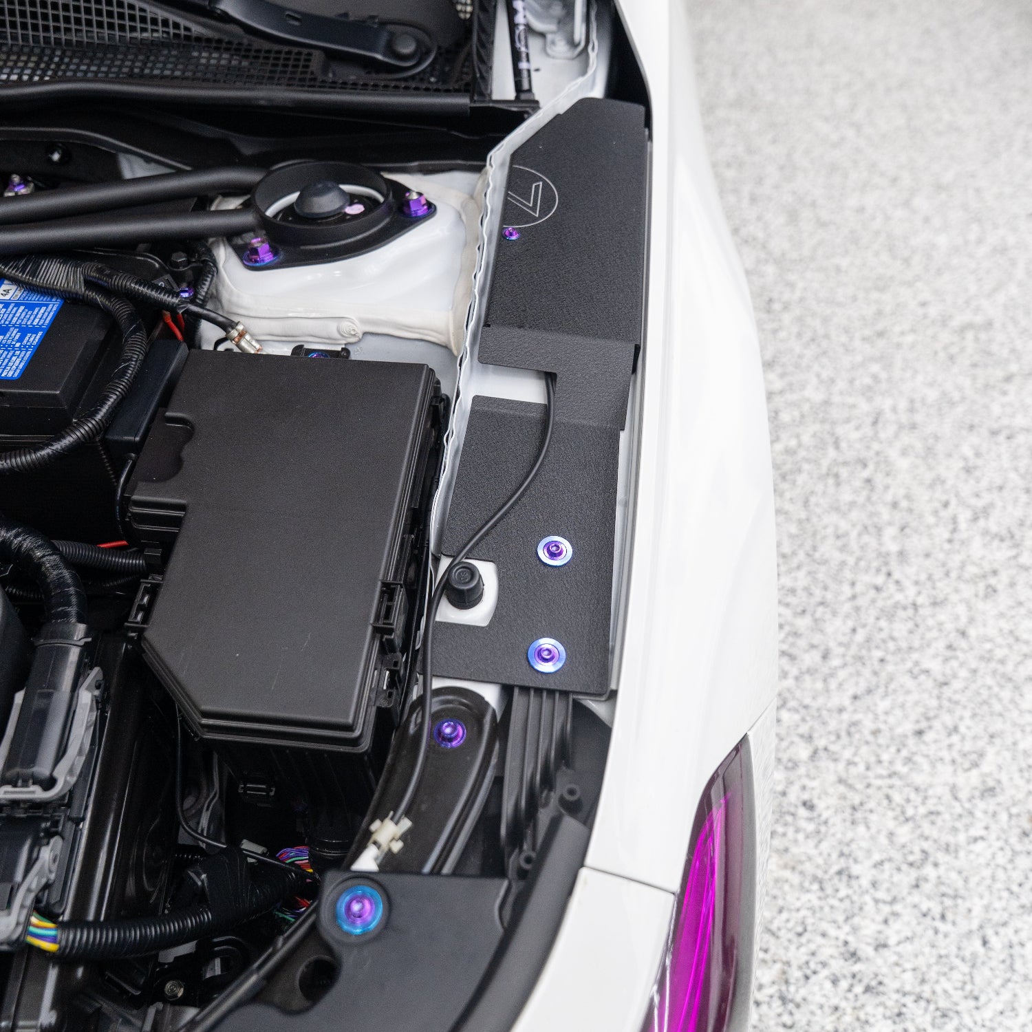 JDC Titanium Engine Bay Dress-Up Hardware Kit (2022+ Honda Civic Si 11th Gen)