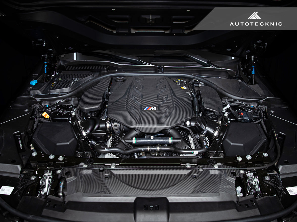 AutoTecknic Dry Carbon Fiber Crosslink Cooling Shroud - G90/ G99 M5 (ATK-BM-0826-G)