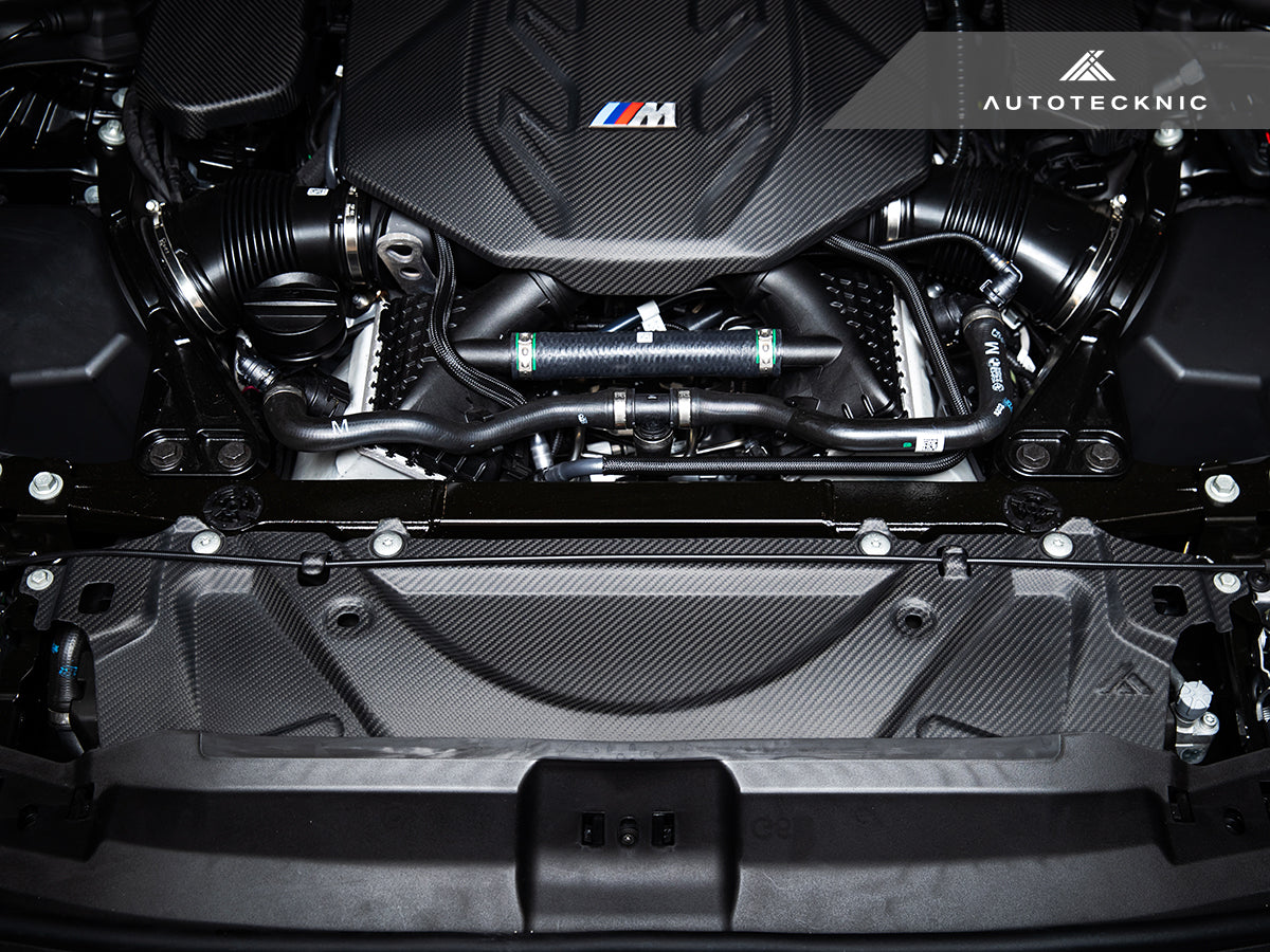 AutoTecknic Dry Carbon Fiber Crosslink Cooling Shroud - G90/ G99 M5 (ATK-BM-0826-G)