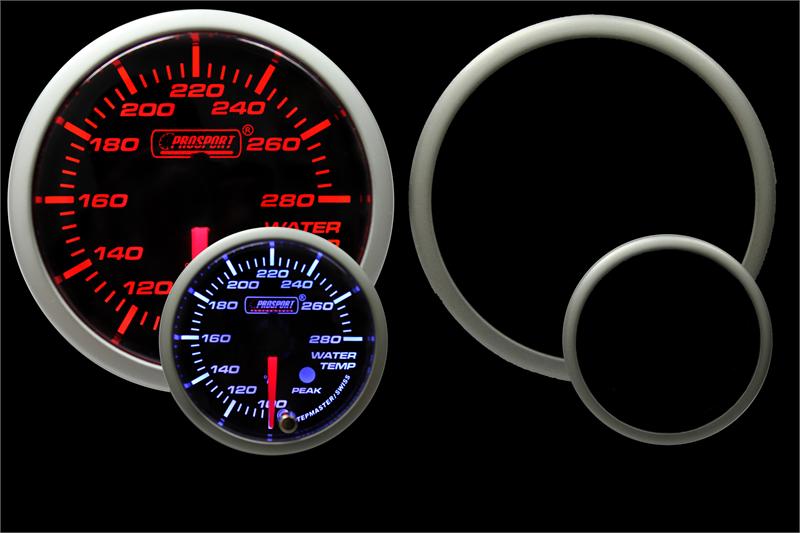 Prosport 2-3/8" Amber/White Premium Water Temperature