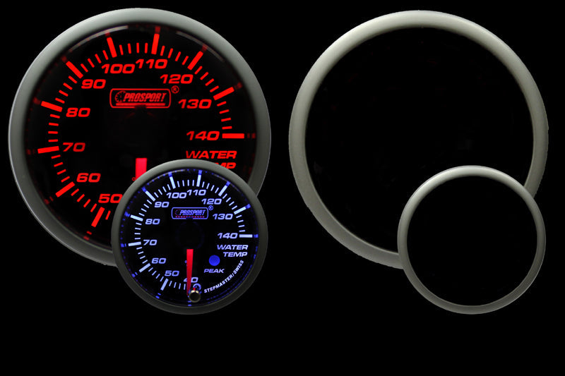 Prosport 2-1/16" Amber/White Premium Metric Water Temperature Gauge