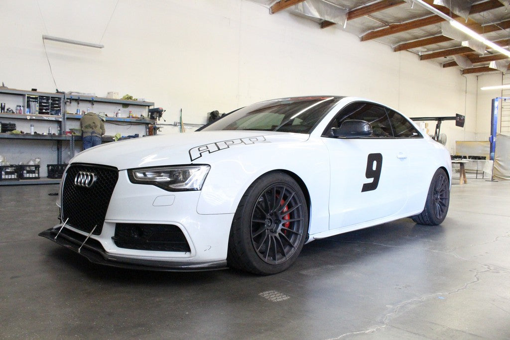 APR Stock Bumper Carbon Fiber Front Wind Splitter (2013-2016 Audi S5 / RS5)