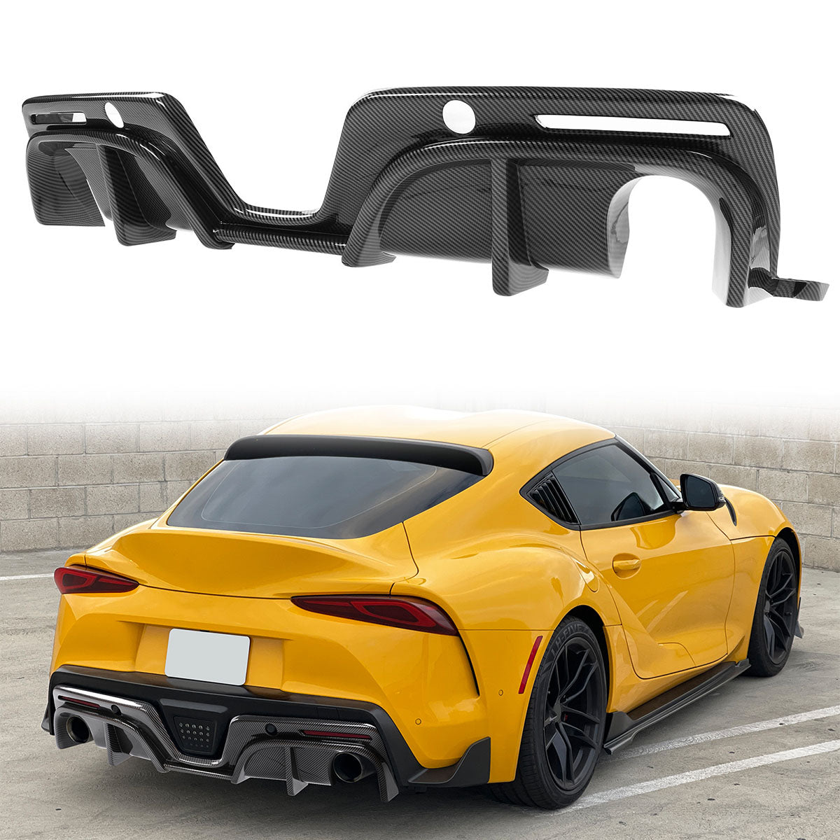 K2 Industries 2020-2025 Toyota GR Supra A90 IKON Style Rear Diffuser PP