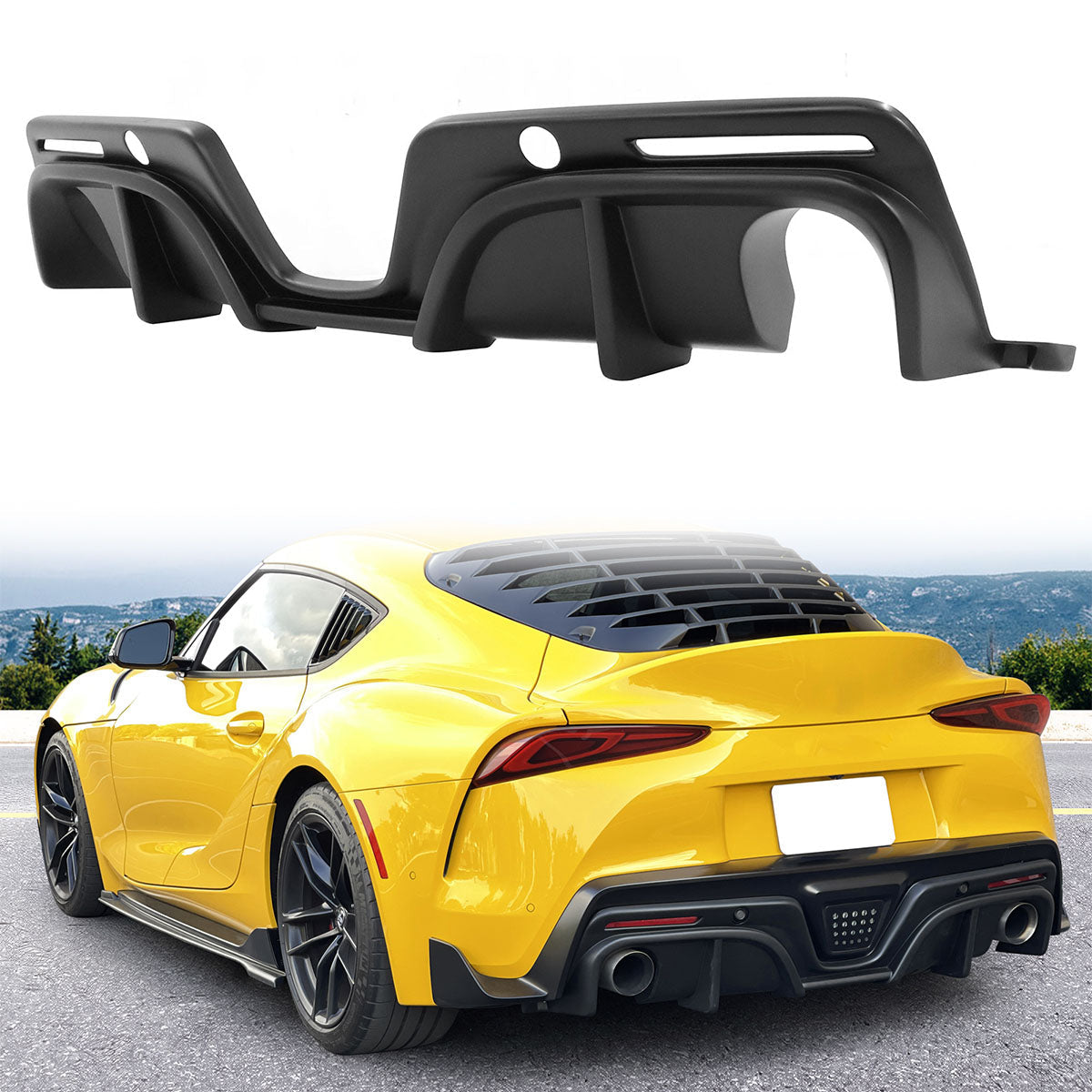 K2 Industries 2020-2025 Toyota GR Supra A90 IKON Style Rear Diffuser PP