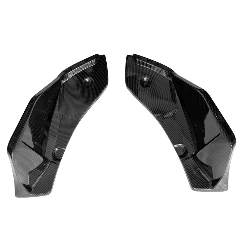 K2 Industries 2020-2025 Toyota GR Supra Rear Bumper Splitters AG Carbon Fiber Print