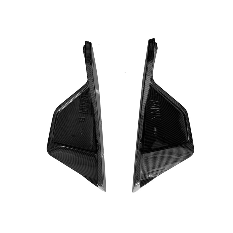 K2 Industries 2020-2025 Toyota GR Supra Rear Bumper Splitters AG Carbon Fiber Print