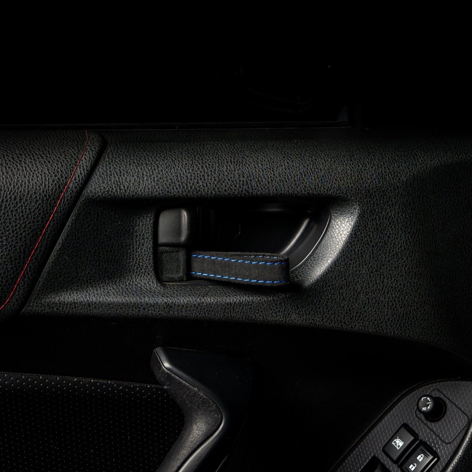 Billetworkz Alcantara Door Pull Strap Kit - Fits Subaru WRX/STI (2008 - 2021), BRZ (2013 - 2021), Crosstrek (2013 - 2017) & More - 11