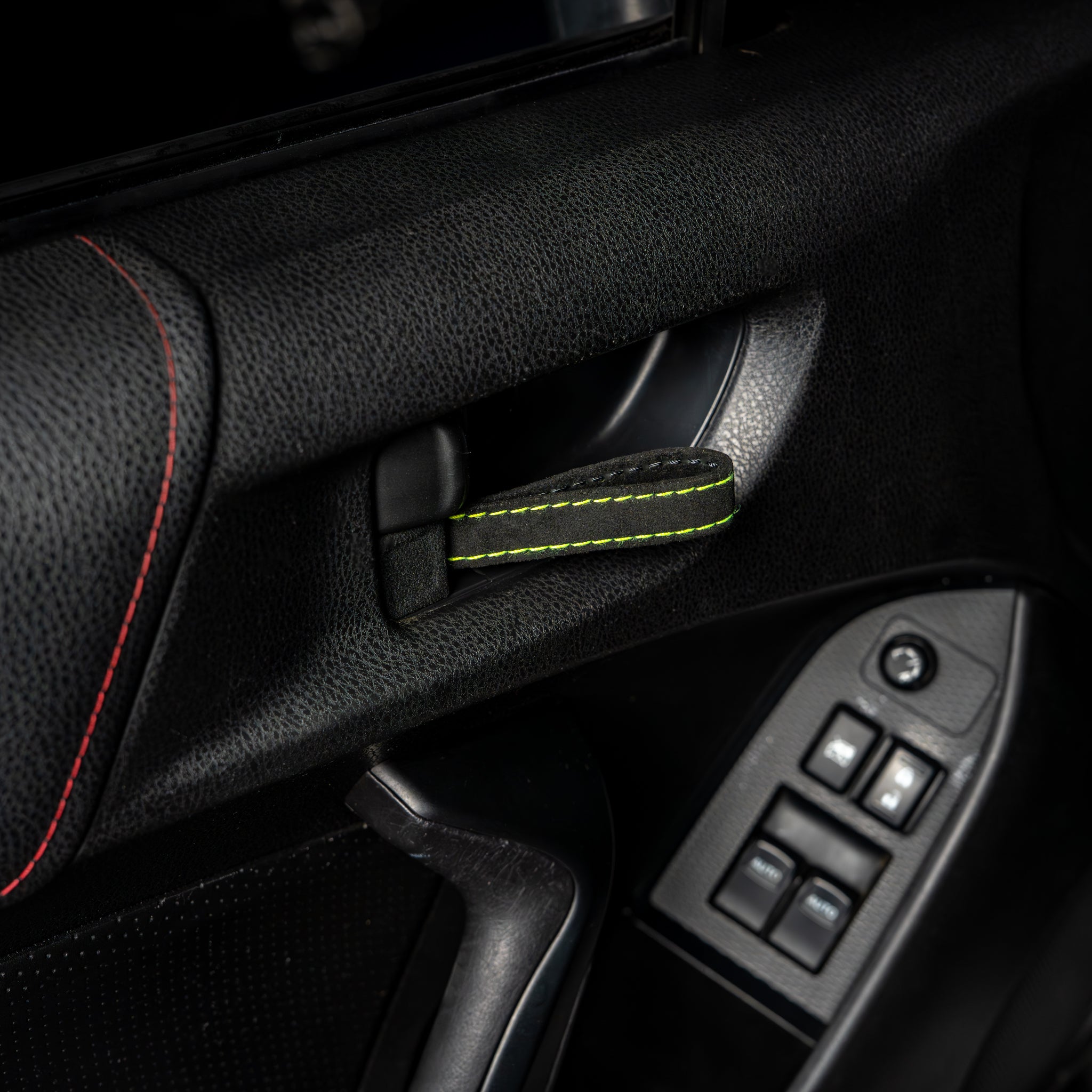 Billetworkz Alcantara Door Pull Strap Kit - Fits Subaru WRX/STI (2008-2021), BRZ (2013-2021), Crosstrek (2013-2017) & More