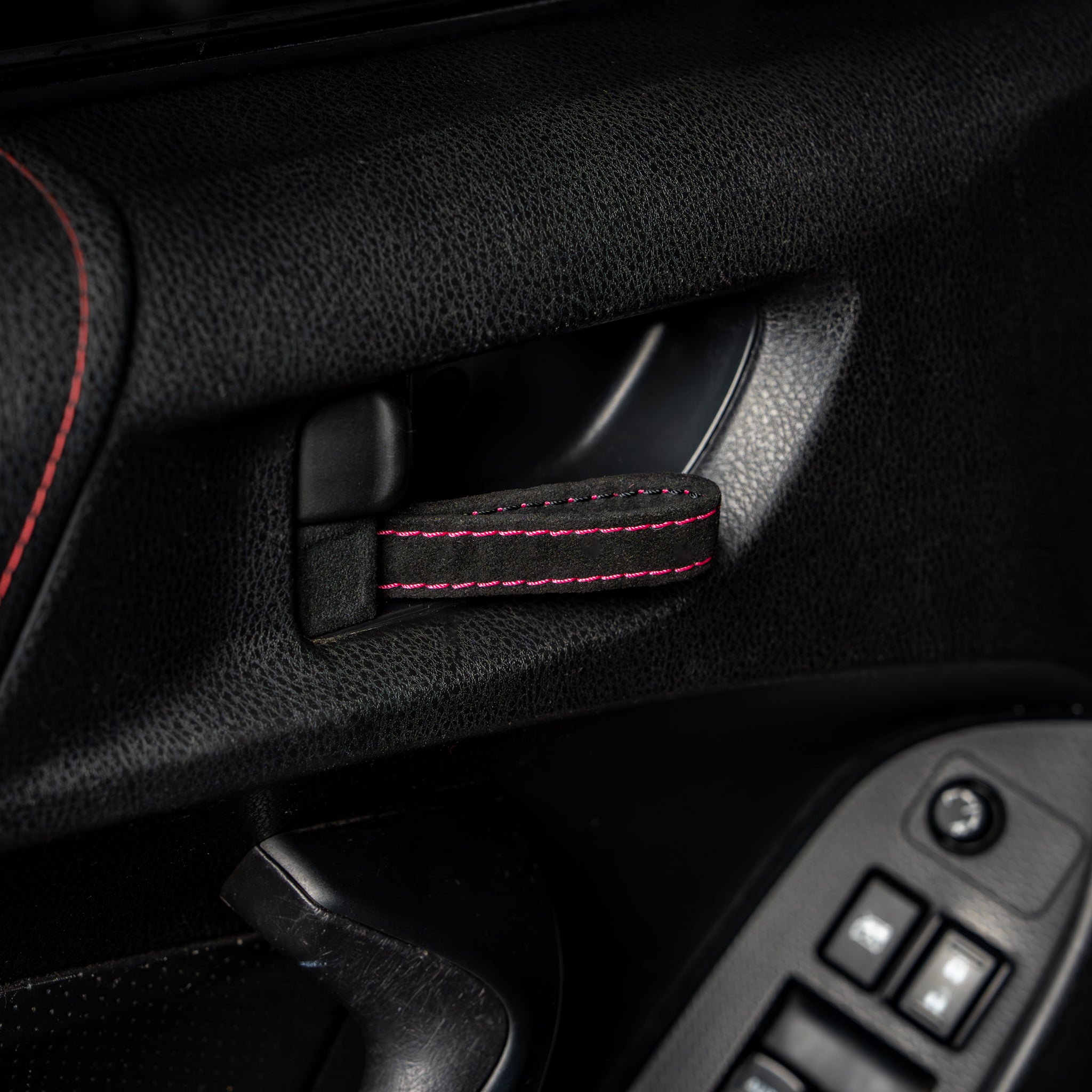Billetworkz Alcantara Door Pull Strap Kit - Fits Subaru WRX/STI (2008-2021), BRZ (2013-2021), Crosstrek (2013-2017) & More