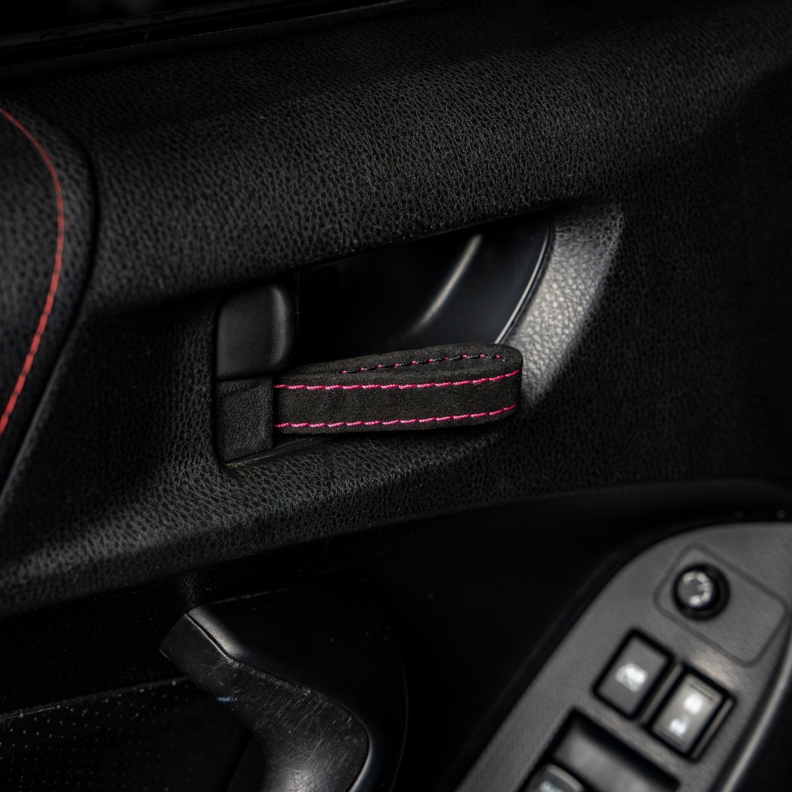 Billetworkz Alcantara Door Pull Strap Kit - Fits Subaru WRX/STI (2008 - 2021), BRZ (2013 - 2021), Crosstrek (2013 - 2017) & More - 21
